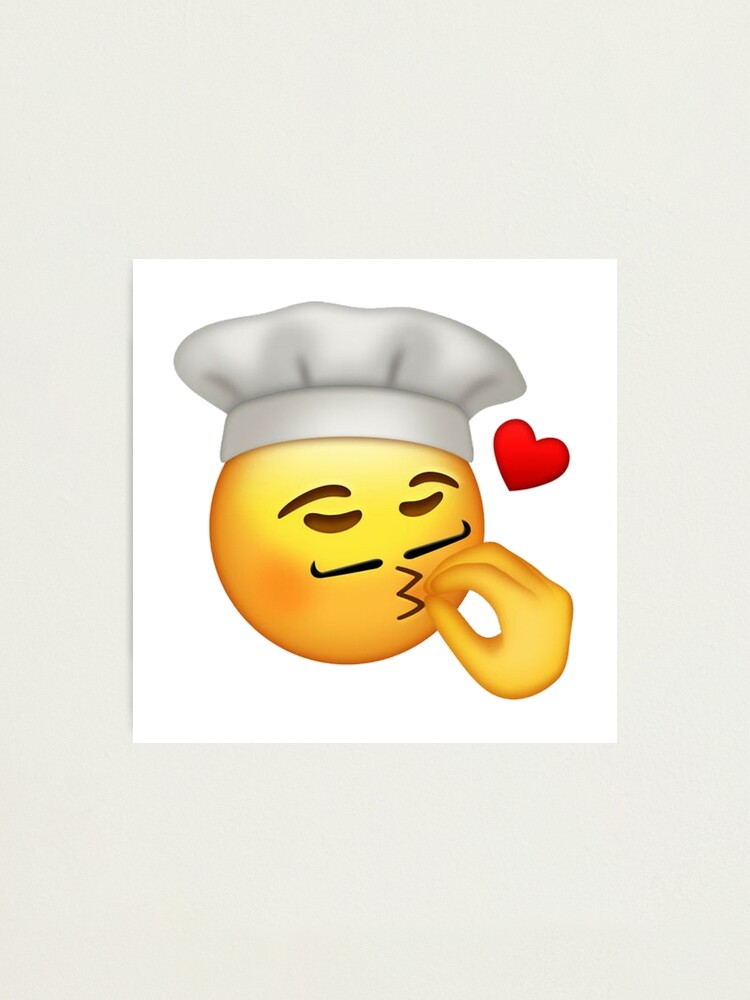 Chefs Kiss Emoji Photographic Print For Sale By Blinkgirlie Redbubble