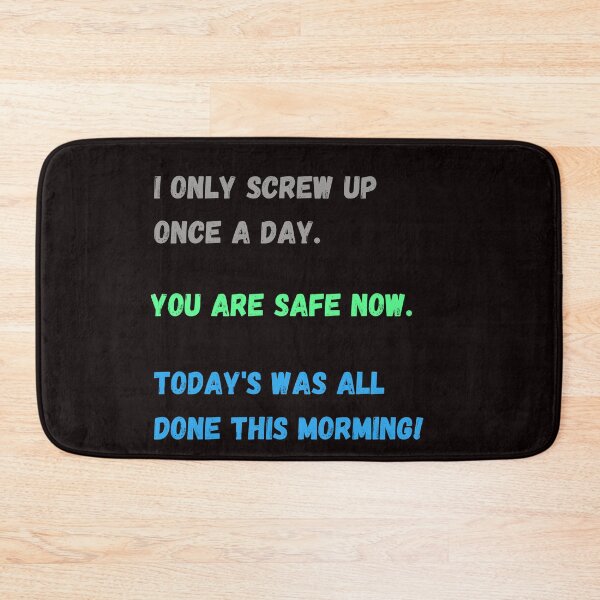Item preview, I ONLY SCREW UP ONCE A DAY designed and sold by hazelknott.