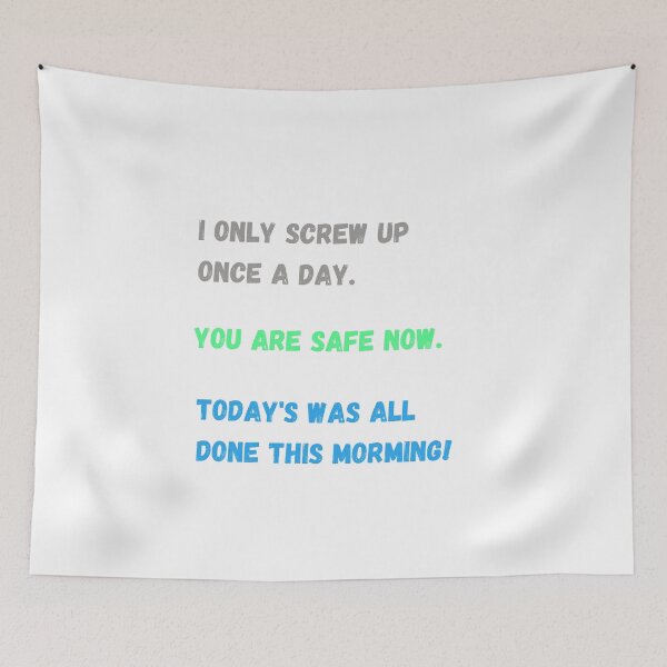 Item preview, I ONLY SCREW UP ONCE A DAY designed and sold by hazelknott.