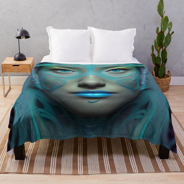Item preview, Na’vi goddess. the jellyfish girl. Turquoise green Eyes. Beautiful fabulous girl. Mermaid designed and sold by Olga Nagornaya.