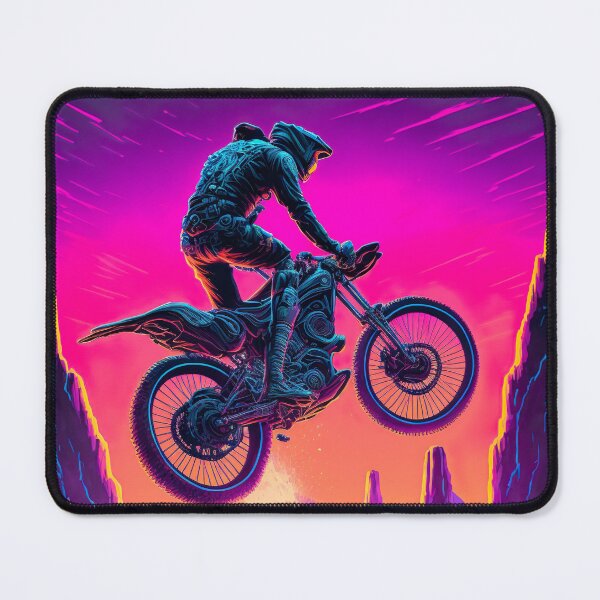 Item preview, Cyber Future Dirt Bike With Neon Colors designed and sold by KoolArtDistrict.
