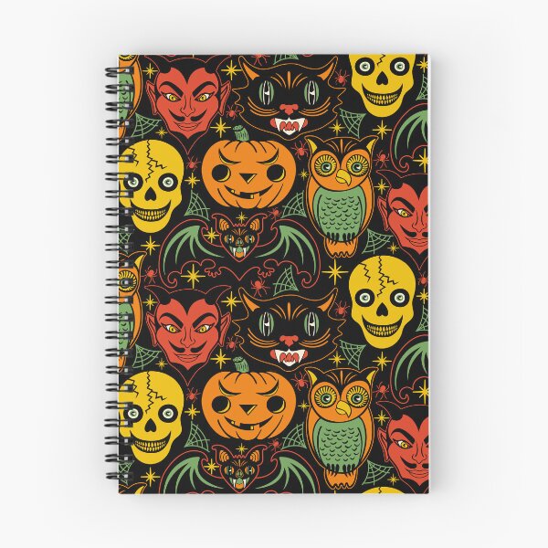 Item preview, Retro Halloween Pattern designed and sold by Carrie Cantwell Art.