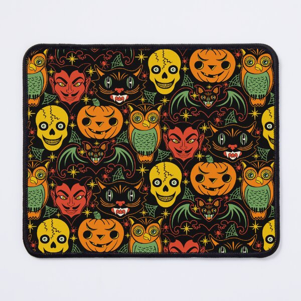 Item preview, Retro Halloween Pattern designed and sold by Carrie Cantwell Art.