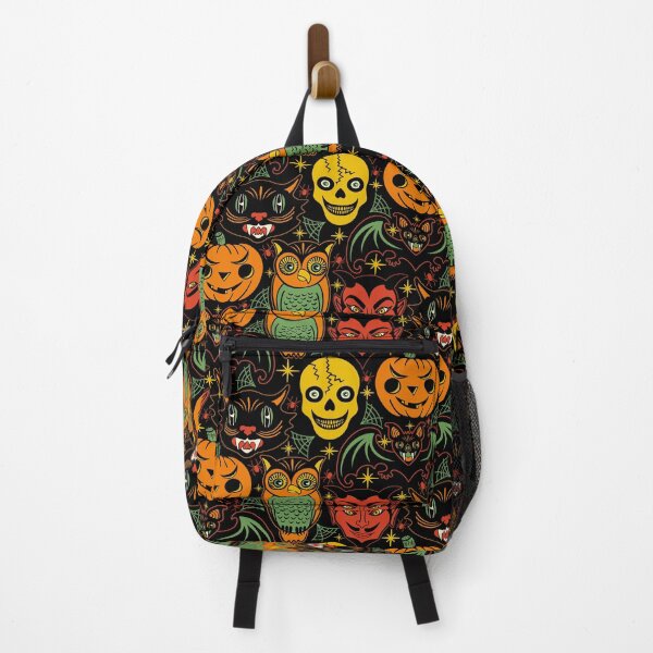 Item preview, Retro Halloween Pattern designed and sold by Carrie Cantwell Art.