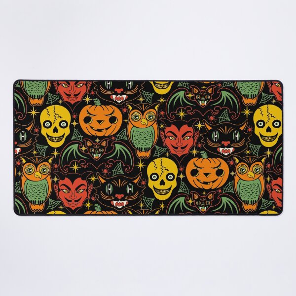 Item preview, Retro Halloween Pattern designed and sold by Carrie Cantwell Art.