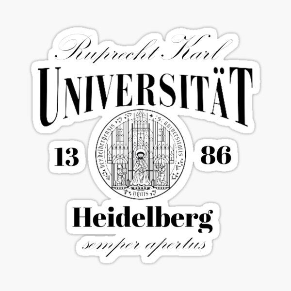 "uni heidelberg - row 1" Sticker by victoria6414 | Redbubble