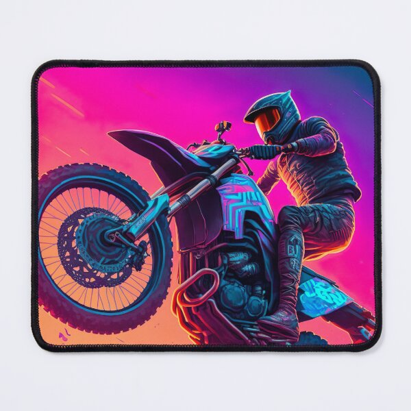 Item preview, Cyber Future Dirt Bike With Neon Colors designed and sold by KoolArtDistrict.