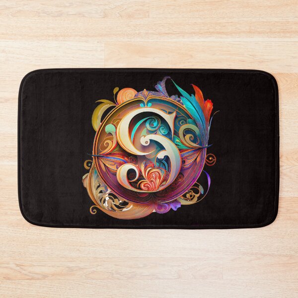 Item preview, Art Font Letter S: Art Nouveau Style, Unique and Colorful designed and sold by factory88.
