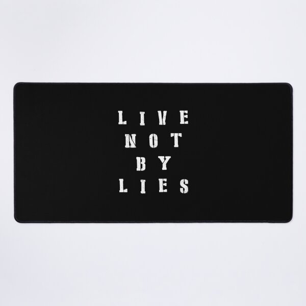 Item preview, Live Not by Lies white text, Live Not by Lies, solzhenitsyn,quote,quotes designed and sold by RedArtsDesign.