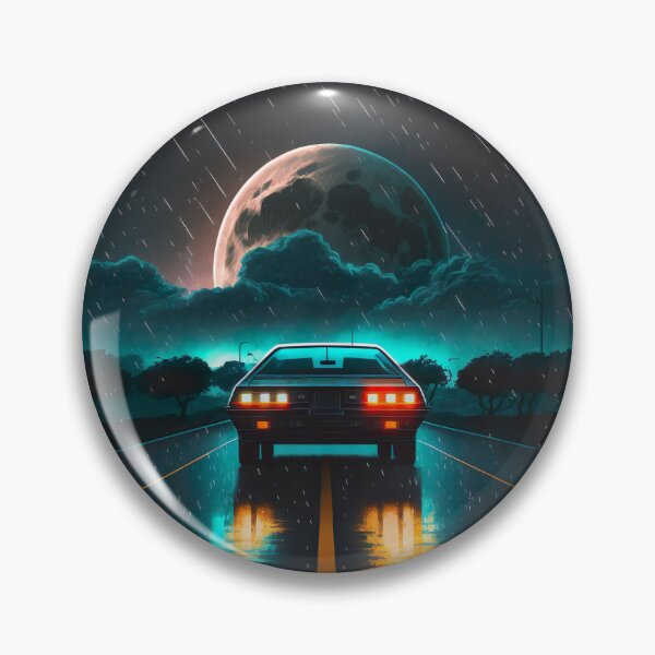 Item preview, Synthwave Car Moon Rain designed and sold by Makoto-Styl.