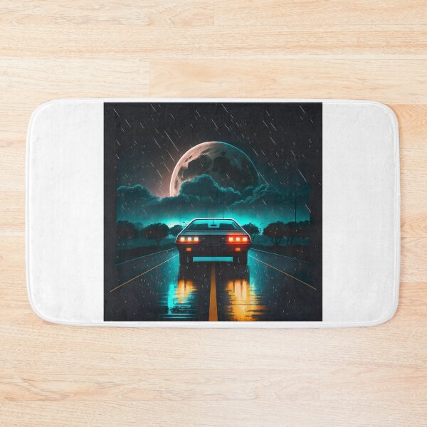 Item preview, Synthwave Car Moon Rain designed and sold by Makoto-Styl.