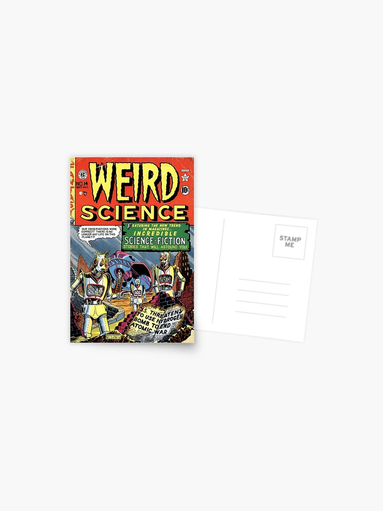 Weird and Science - Vintage Comic Book Cover -1950s sci-fi