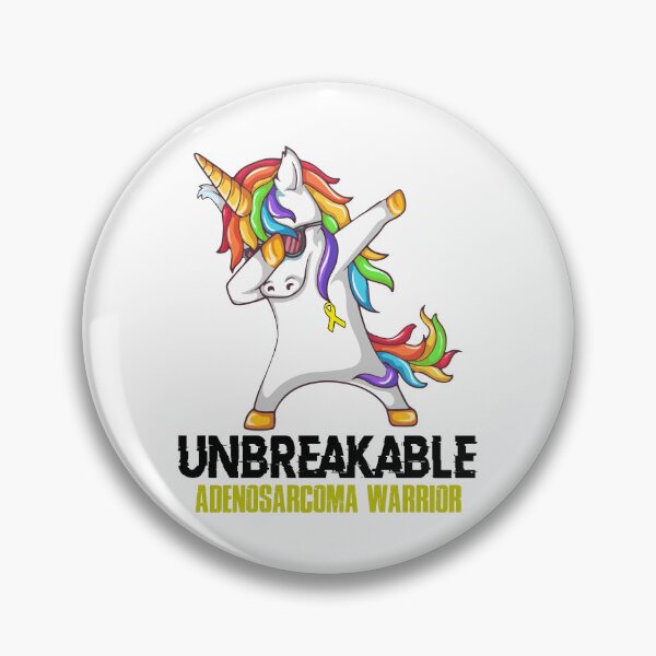 Item preview, Adenosarcoma Awareness - Unicorn Adenosarcoma Warrior Ribbon UNBREAKABLE designed and sold by Fernandezf.