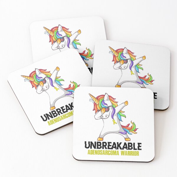 Item preview, Adenosarcoma Awareness - Unicorn Adenosarcoma Warrior Ribbon UNBREAKABLE designed and sold by Fernandezf.