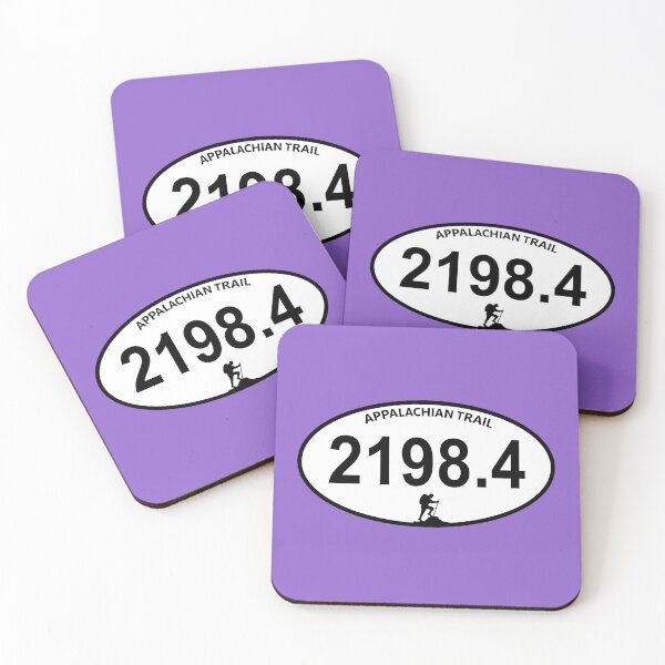 Item preview, Appalachian Trail thru hiker mileage |2198.4 miles hiker silhouette designed and sold by Deedy  Studio.