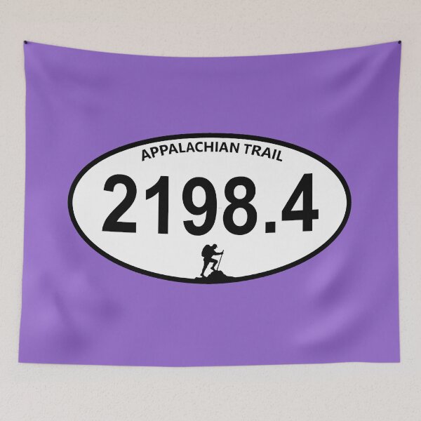 Item preview, Appalachian Trail thru hiker mileage |2198.4 miles hiker silhouette designed and sold by Deedy  Studio.