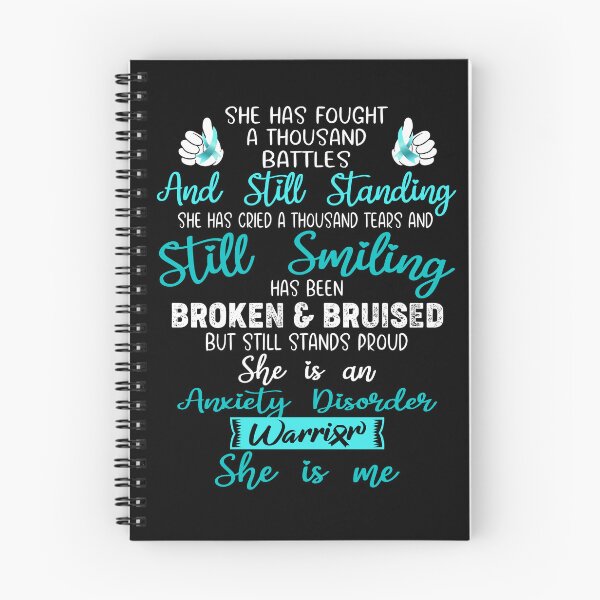 Item preview, Anxiety Disorder Warrior SHE IS ME - Support Anxiety Disorder Fighter Gifts designed and sold by Berriosly.