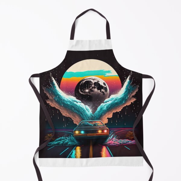 Item preview, retrowave moon 80s designed and sold by Makoto-Styl.