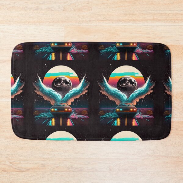 Item preview, retrowave moon 80s designed and sold by Makoto-Styl.