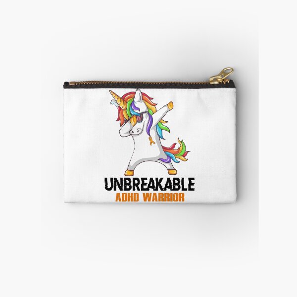 Item preview, ADHD Awareness - Unicorn ADHD Warrior Ribbon UNBREAKABLE designed and sold by Fernandezf.
