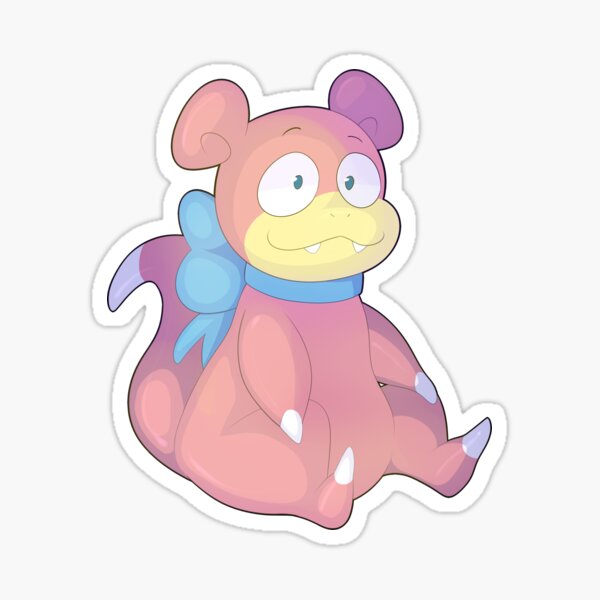 slowpoke ribbon Pegatina
