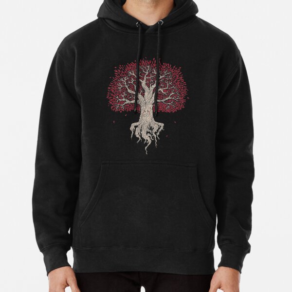 mit seinem geschnitzten Gesicht und blutenden Augen Hoodie