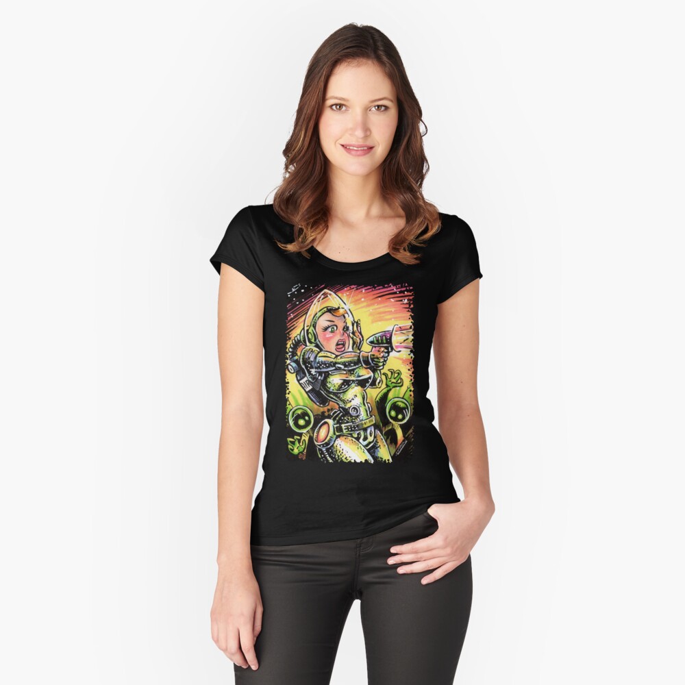 Item preview, Fitted Scoop T-Shirt designed and sold by gWebberArts.