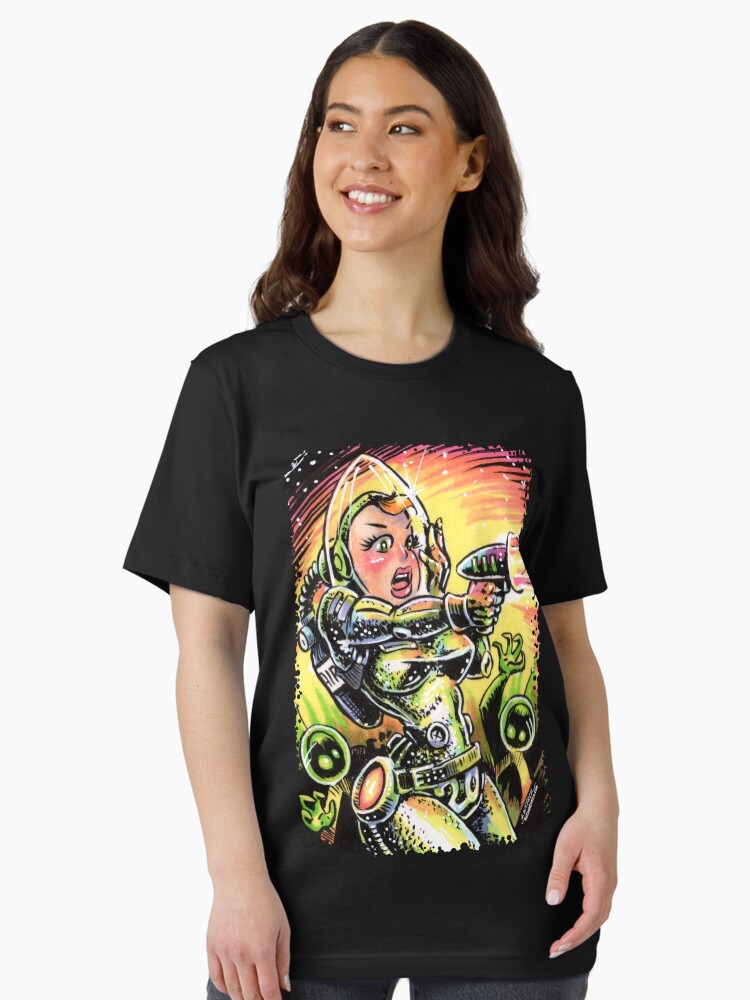 Thumbnail 1 of 7, Essential T-Shirt, Space Girl 20 designed and sold by gWebberArts.