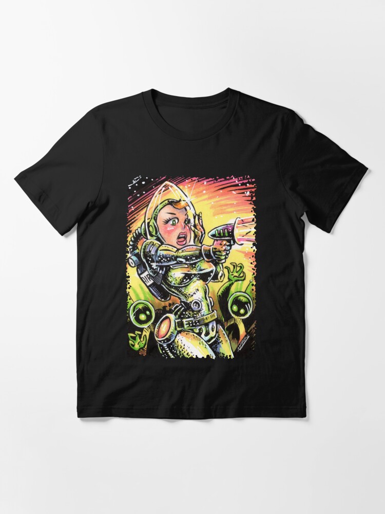Thumbnail 3 of 7, Essential T-Shirt, Space Girl 20 designed and sold by gWebberArts.