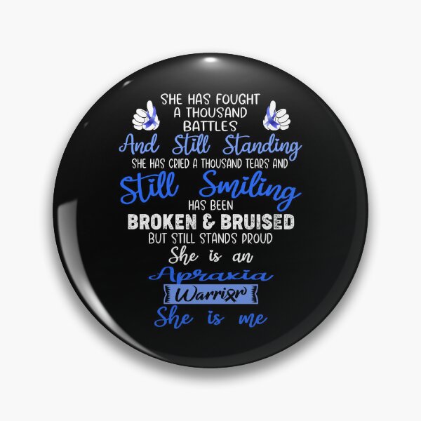 Item preview, Apraxia Warrior SHE IS ME - Support Apraxia Fighter Gifts designed and sold by Berriosly.