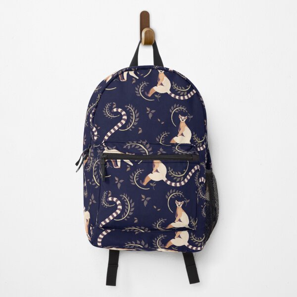 Item preview, Lemurs walking in cobalt designed and sold by YanayMora.