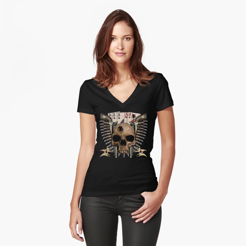 Item preview, Fitted V-Neck T-Shirt designed and sold by gWebberArts.