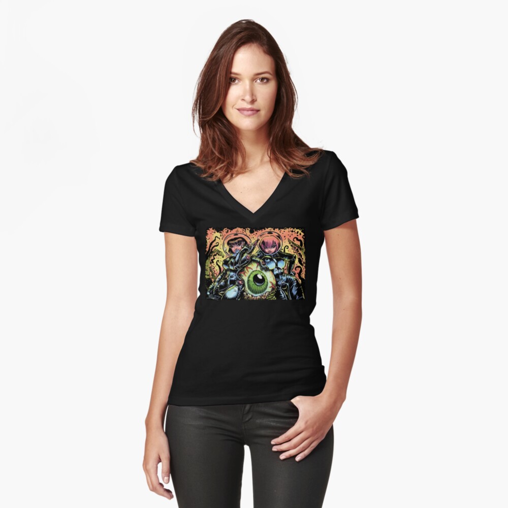 Item preview, Fitted V-Neck T-Shirt designed and sold by gWebberArts.