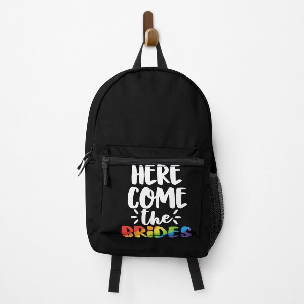 Item preview, Here Come The Brides LGBT Pride Lesbian Wedding designed and sold by QueenOfPrint.
