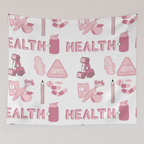 Artikelvorschau, Pink Health School Subject Sticker Pack entworfen und verkauft von The-Goods.