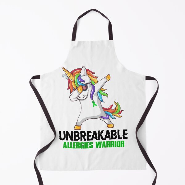 Item preview, Allergies Awareness - Unicorn Allergies Warrior Ribbon UNBREAKABLE designed and sold by Fernandezf.