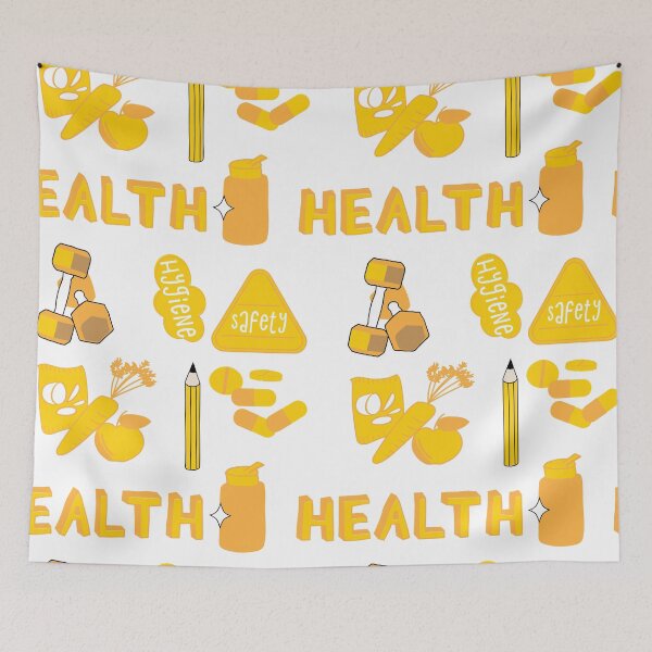 Artikelvorschau, Yellow Health School Subject Sticker Pack entworfen und verkauft von The-Goods.