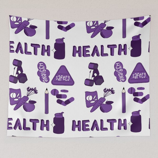 Artikelvorschau, Purple Health School Subject Sticker Pack entworfen und verkauft von The-Goods.