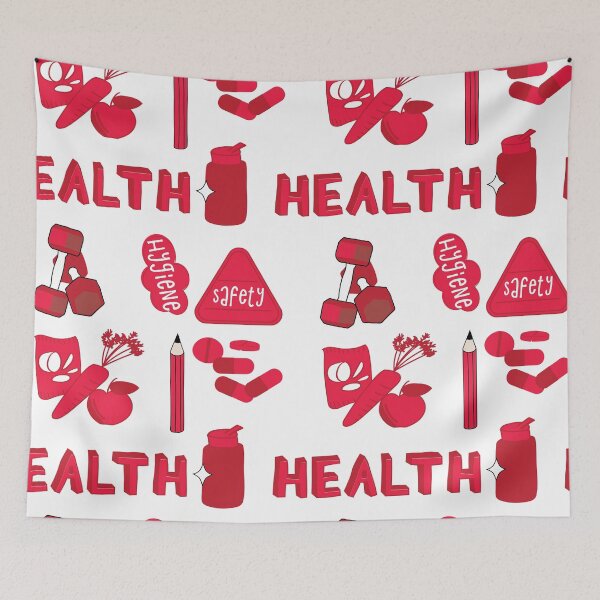 Artikelvorschau, Red Health School Subject Sticker Pack entworfen und verkauft von The-Goods.