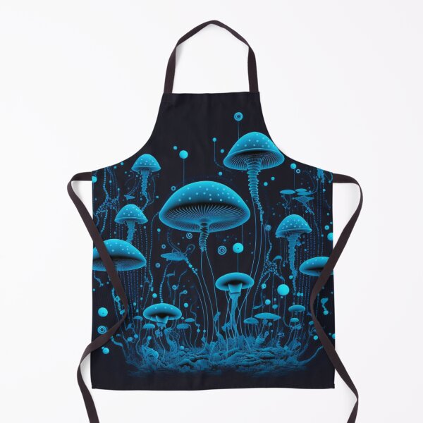Item preview, Underwater Illuminations: Blue Glow Mushrooms designed and sold by forwardthinker.