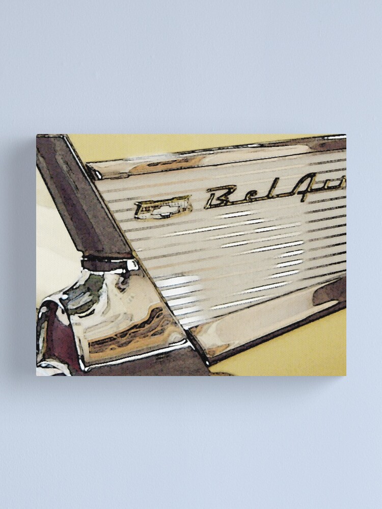 Thumbnail 2 of 3, Canvas Print, 57 Chevy Bel Air designed and sold by George Webber.