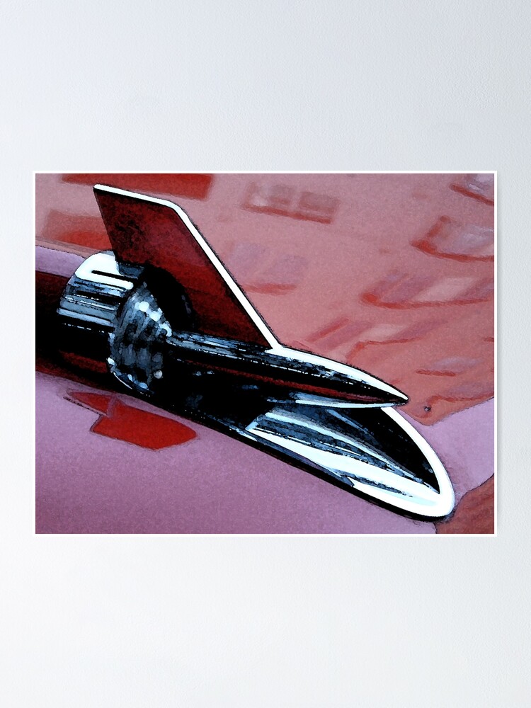 Thumbnail 2 of 3, Poster, Red 57 Chevy designed and sold by George Webber.