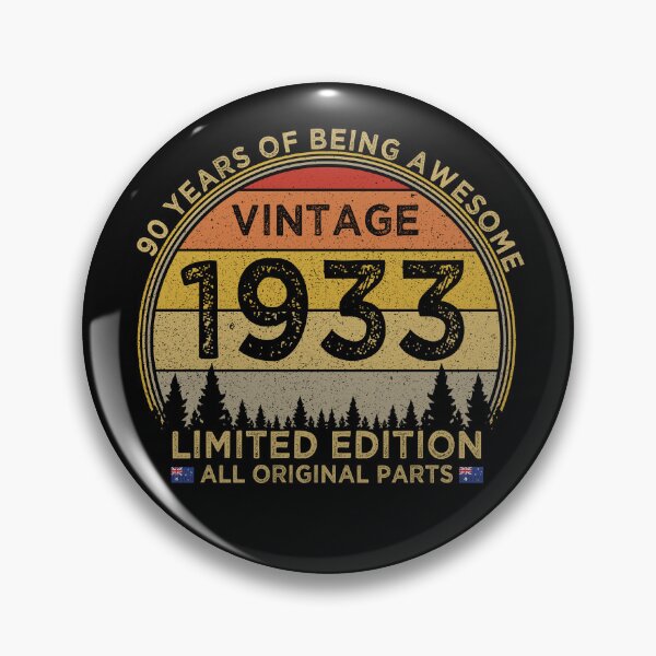 Item preview, 90th Birthday Vintage 1933 Limited Edition Patriotic Australia designed and sold by cssdru.