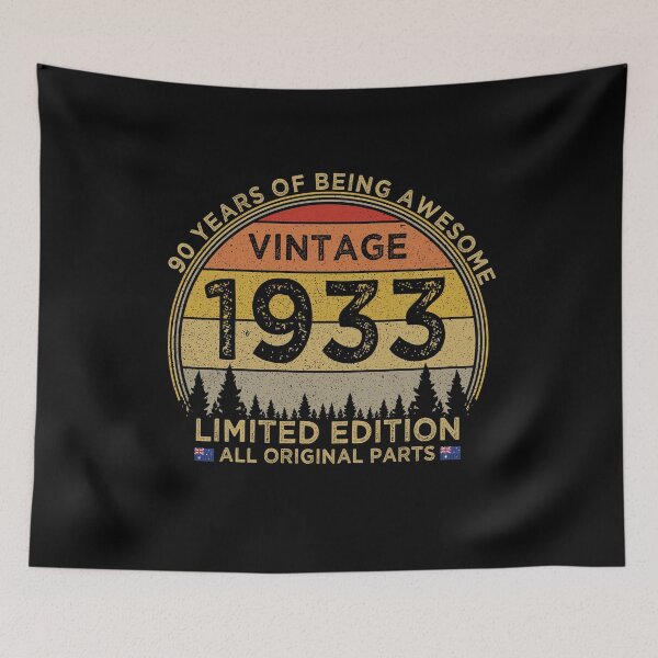 Item preview, 90th Birthday Vintage 1933 Limited Edition Patriotic Australia designed and sold by cssdru.