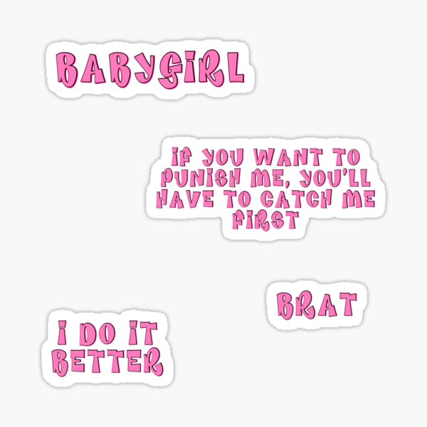 unbothered brat doll Sticker for Sale by glitteryhearts  Pink aesthetic,  Pink tumblr aesthetic, Pastel pink aesthetic