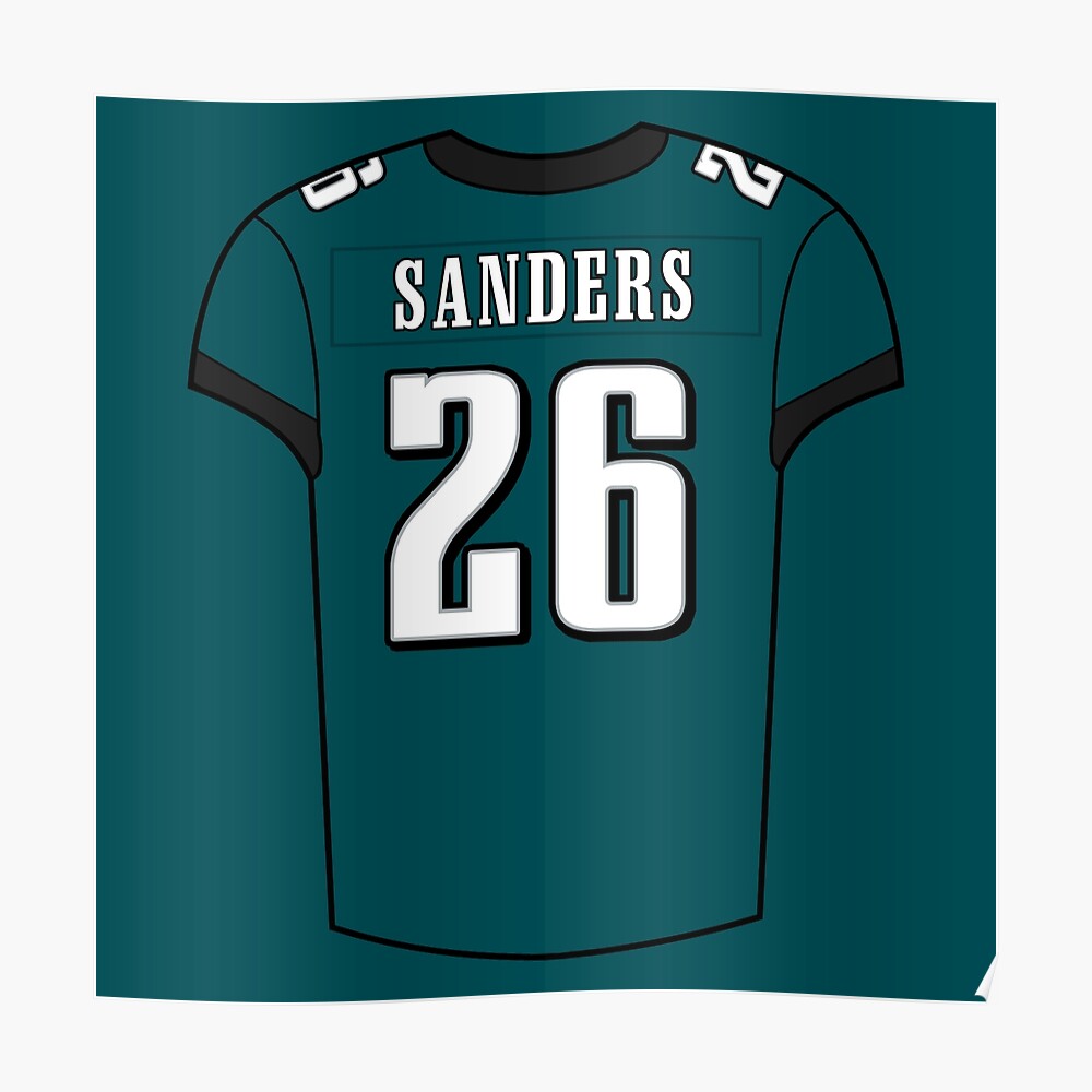 Miles Sanders Home Jersey Sticker for Sale by designsheaven