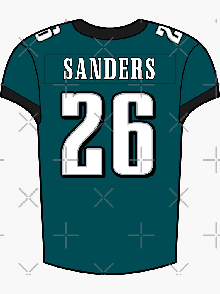 Miles Sanders Home Jersey Sticker for Sale by designsheaven