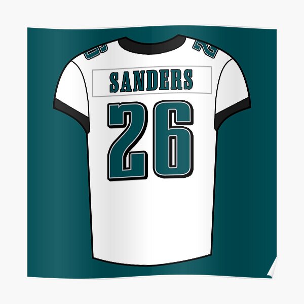 Miles Sanders Home Jersey Sticker for Sale by designsheaven