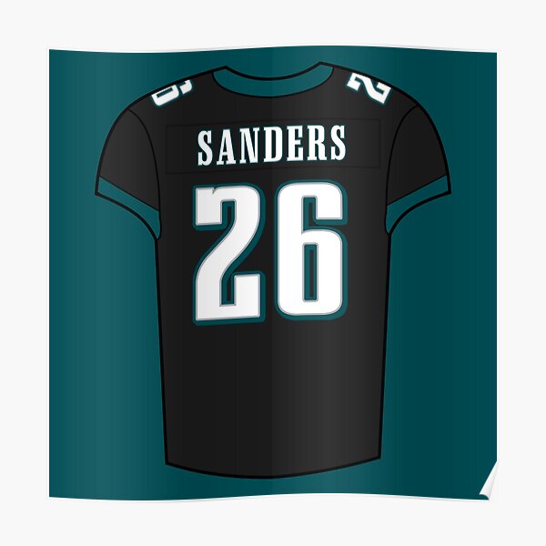 Miles Sanders Alternate Jersey Poster for Sale by designsheaven