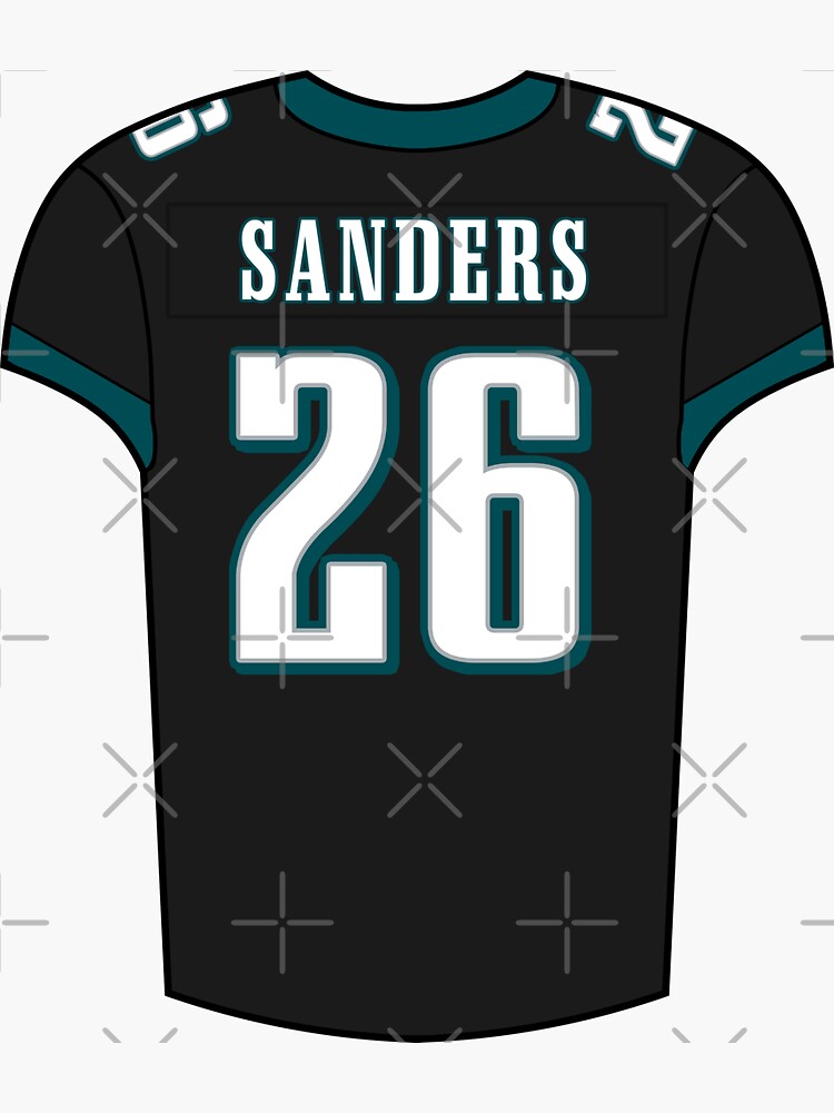 Miles Sanders Away Jersey Sticker for Sale by designsheaven